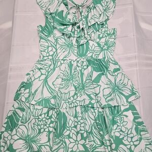 Lilly Pulitzer Ritamarie V-neck Cotton Ruffle Dress